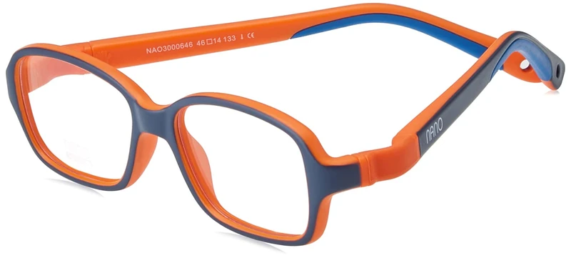 NANOVISTA Unisex Kids REPLAY 3.0 Sunglasses, BICOLOR MARINO MATE/NARANJA, 44