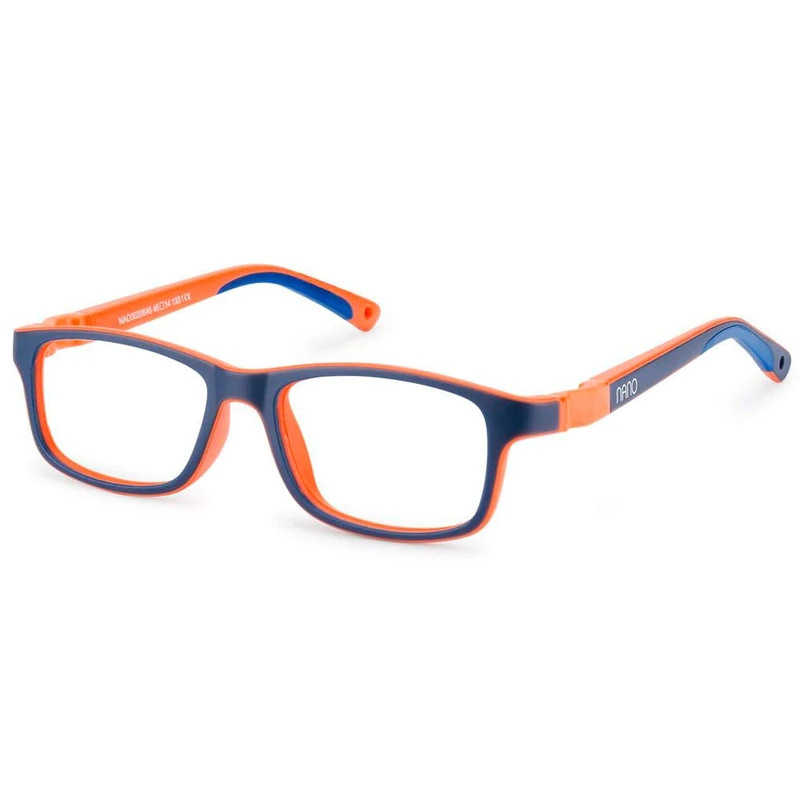 NANOVISTA Crew 3.0 Glasses, Two-Tone Navy Matte/Orange, 46 Unisex Children, Bicolor Matte Marine/Orange