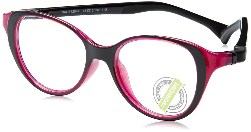 NANOVISTA Unisex Children's Glasses, Bicolor Black/Raspberry, 50