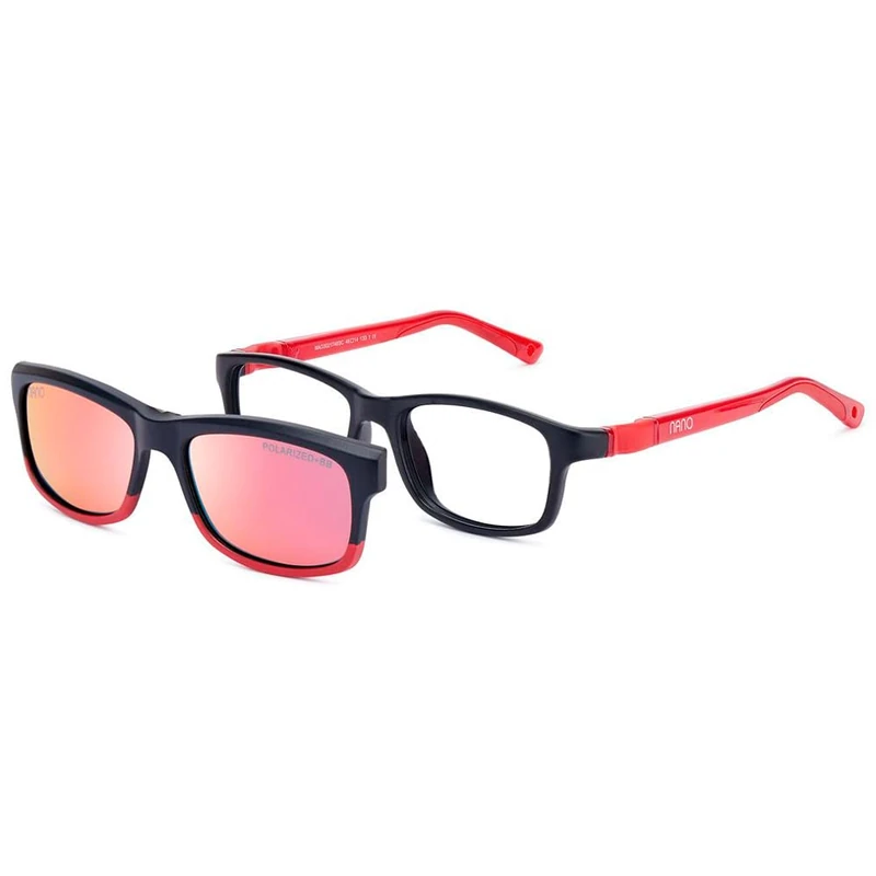 NANOVISTA Unisex CREW SC 3.0 Sunglasses, Black MATE/ROJO, 48