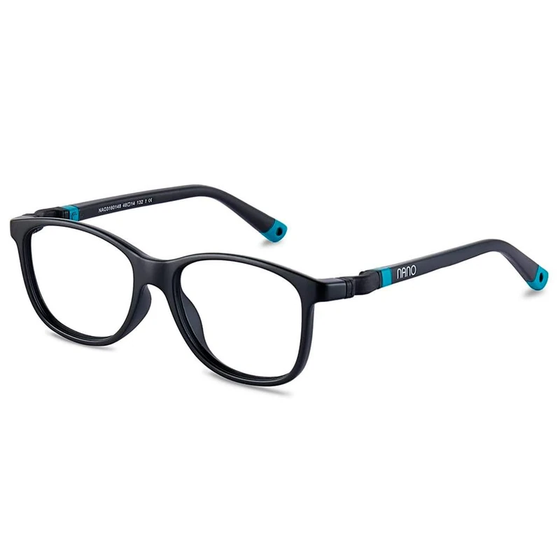 NANO OPTICAL GAFAS QUEST 3.0_12-14 AÑOS C: NEGRO MATE/TURQUESA/50x15x132
