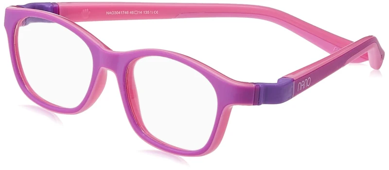 NANOVISTA Unisex Kids CAMPER 3.0 Sunglasses, BICOLOR MORADO MATE/ROSA, 48