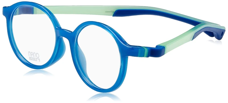 NANOVISTA Unisex Kids FLICKER 3.0 Sunglasses, AZUL CRISTAL/VERDE GLOW, 48
