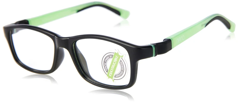 GAFAS NANO GLOW - CREW 3.0_6-8 AÑOS C: NEGRO MATE/VERDE GLOW/46x14x133
