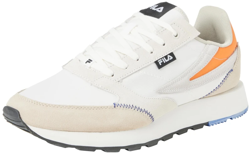 FILA Men's Run Formation Trainers, Antique White Feather Gray, 9.5 UK
