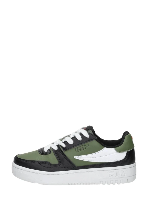 FILA Fxventuno Unisex Children's Trainers, Oil Green Black, 5 UK
