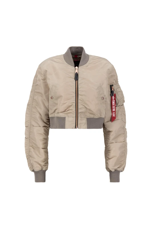 Alpha Industries MA-1 Boxy bomber jacket for women Vintage Sand