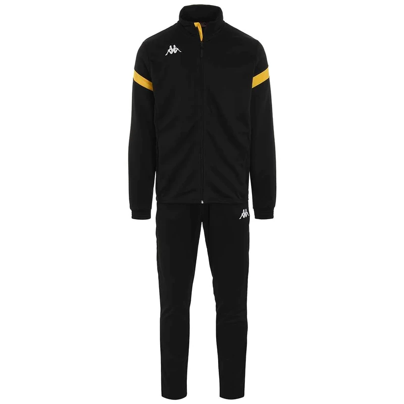 Kappa Boy's Dalcito Tracksuit, black/yellow, 6 Years UK - Image 1