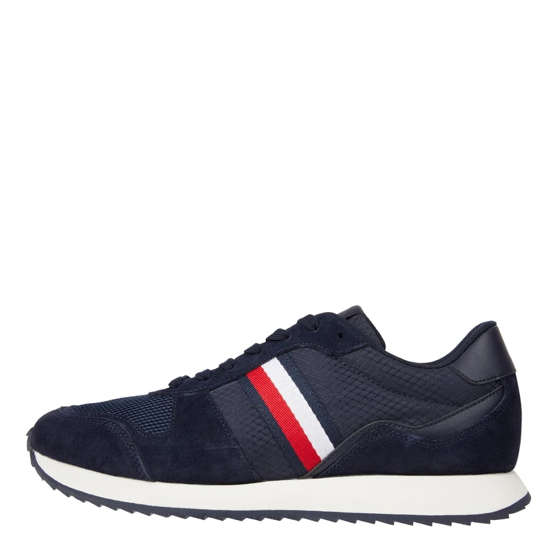 Tommy Hilfiger Men Trainers Runner Evo Mix, Blue (Desert Sky), 6.5 UK