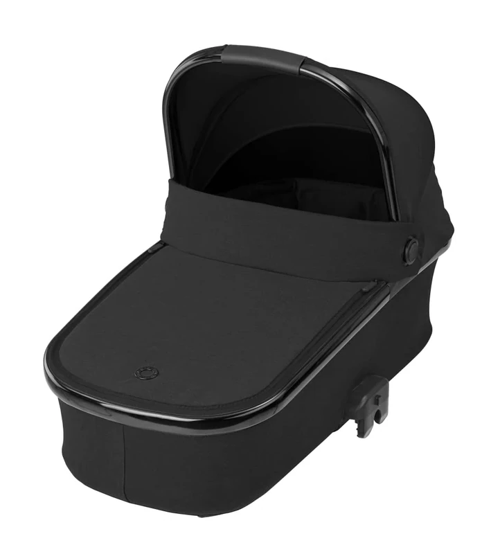 Maxi-Cosi Oria Carrycot, Comfortable Pushchair Carrycot, Lightweight and Easy to Lift, Compatible Strollers, Luxe Premium Design, Usable from birth up to 6 months, 0-9 kg, Twillic Black