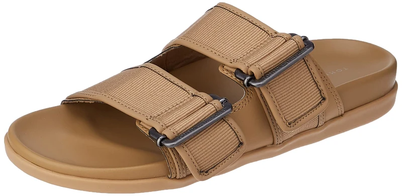 Tommy Hilfiger Men Sandals Mix Buckles Summer, Green (Classic Khaki), 8 UK