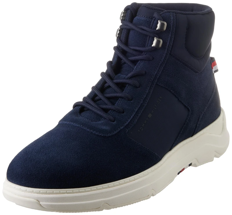 Tommy Hilfiger Men Low Boot Core Hybrid Winter Boot, Blue (Space Blue), 8 UK