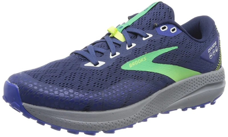 BROOKS Mens Divide 3 Sneaker, Blue Green Gray, 11 UK