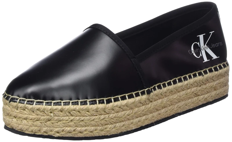 Calvin Klein Jeans Women Espadrilles, Black (Black), 6.5 UK