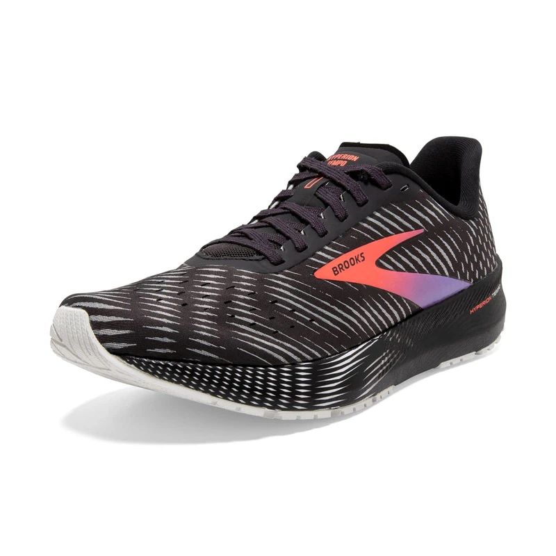 BROOKS 1203281B026 Hyperion Tempo Sneaker Female Black/Coral/Purple UK 5.5