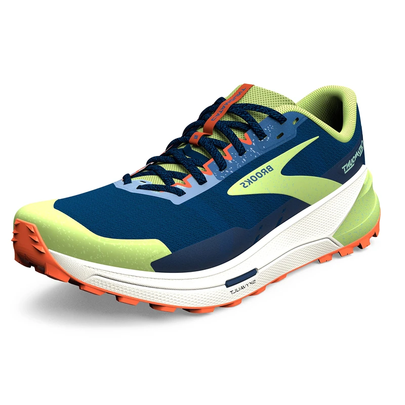 BROOKS 1103991D406 Catamount 2 Sneaker Male Navy/Firecracker/Sharp Green UK 8