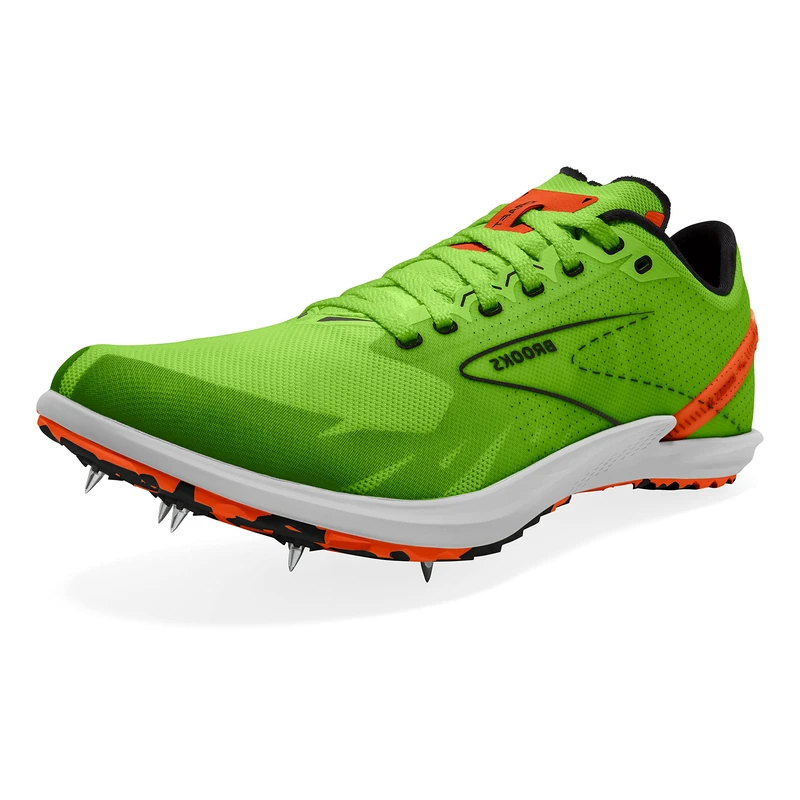 Brooks 1000391D308 Draft XC Men Green Gecko/Red Orange/White UK 4.5