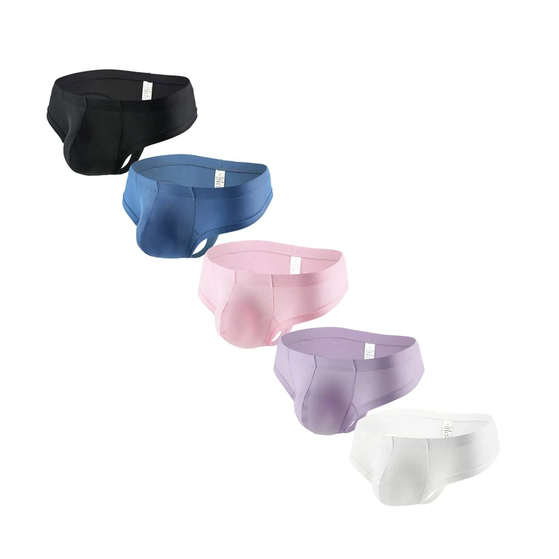 Faringoto Ice Silk Briefs for Men - 95% Polyester 5% Spandex Breathable