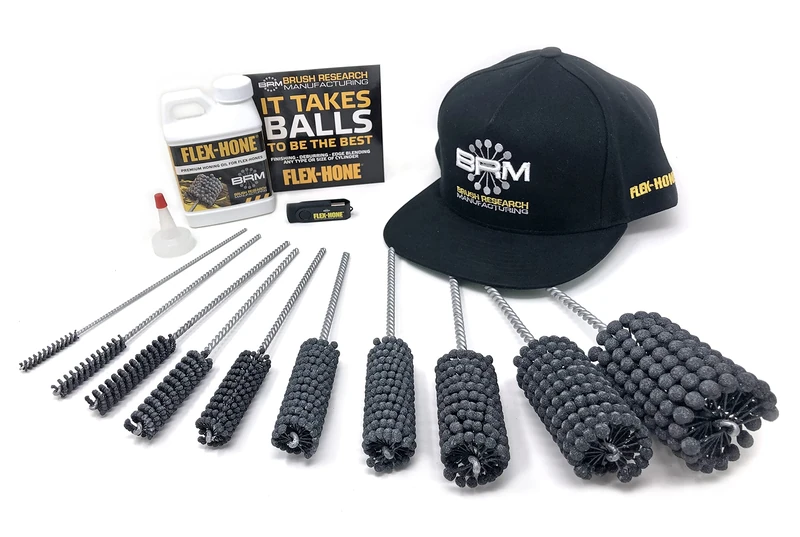Brush Research BCKFIN600AO 10 Piece FLEX-HONE® Finishing Kit, 600 Grit, Aluminum Oxide