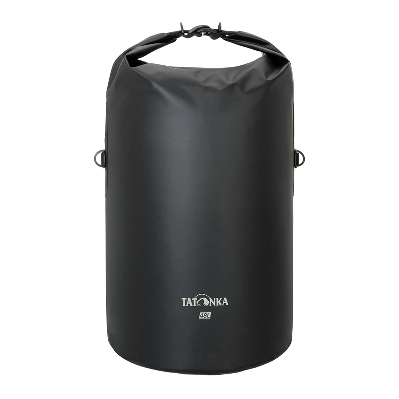 Tatonka WP Stuffbag 15 L / 25 L / 48 L - Lightweight, Waterproof Pack Sack with Roll Closure and 15, 25 or 48 Litre Volume, Black, 48 Liter, Lightweight and Waterproof Pack Sack with roll Closure