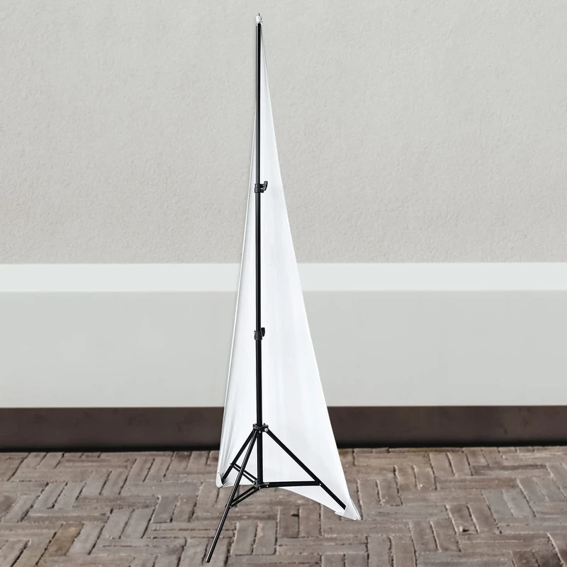 WedDecor White Single Sided Stretchable Tripod DJ Speaker Stand Cover for Weddings, Banquets, Birthdays, Reception, Parties, Special Events, Washable, 10pcs