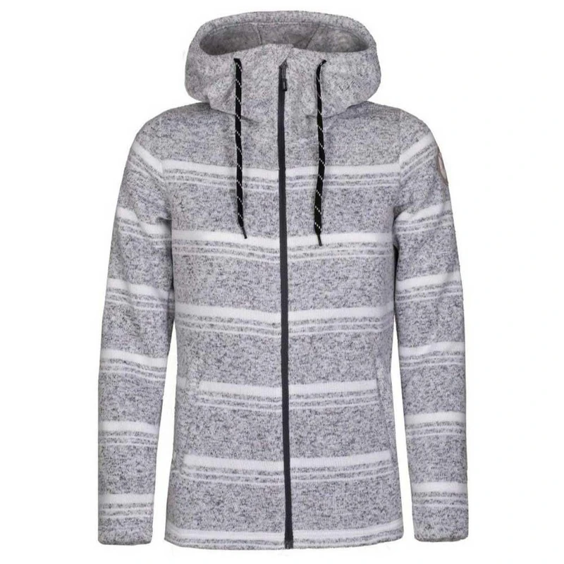 ROCK EXPERIENCE REWC01981 BERNA HOODIE FZ Sweatshirt Women GREY MELANGE XS