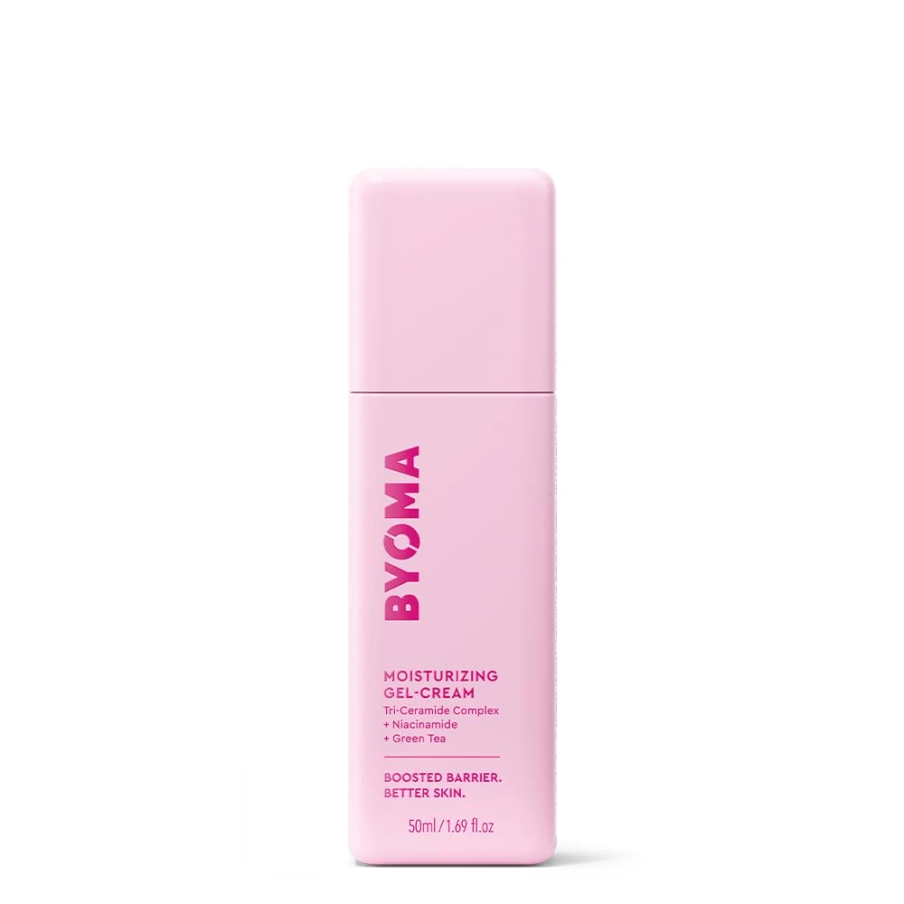 BYOMA Moisturising Gel Cream (50ml) Lightweight Oil Free Daily Moisturiser with Barrier Repair, Niacinamide and Green Tea, for All Skin Types - Alcohol Free, Vegan