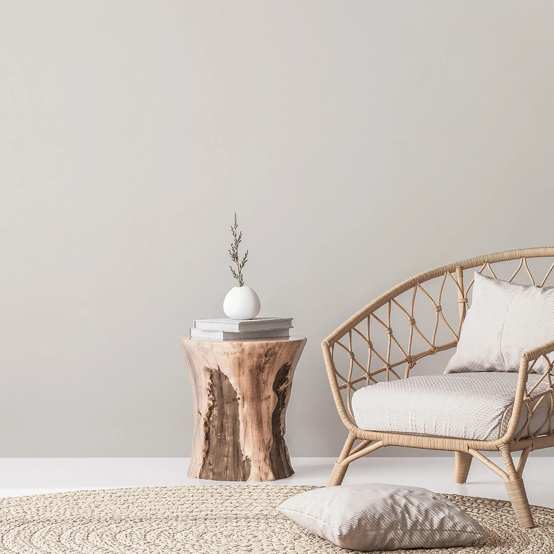 A.S. Création Natural Living 386626 Sustainable Wallpaper Light Grey White Non-Woven Wallpaper Vintage Plain 10.05 x 0.53 m Made in Germany