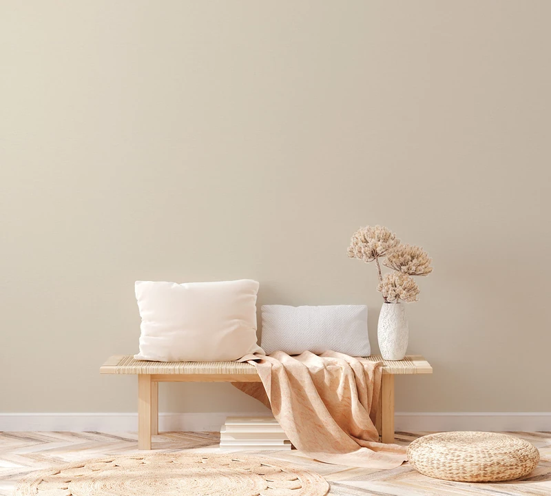 A.S. Création Natural Living 376031 Sustainable Plain Non-Woven Wallpaper Beige Textile Structure Cream 10.05 x 0.53 m Made in Germany