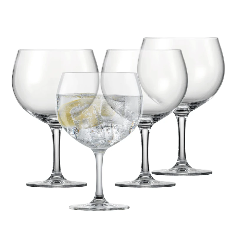 Schott Zwiesel Gin Tonic Goblets Bar Special (Set of 4), Bulbous Long Drink Glasses for Gin and Tonic, Dishwasher-Safe Tritan Crystal Glasses, Made in Germany (Art. no. 130002)