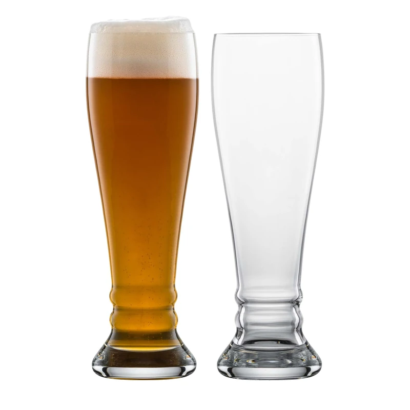 Schott Zwiesel Wheat Beer Glasses Bavaria 0.5 Beer Basic (Set of 4), Beautifully Shaped Wheat Beer Glasses for Wheat Beer, Dishwasher-Safe Tritan Crystal Glasses, Made in Germany (Art. no. 130004)