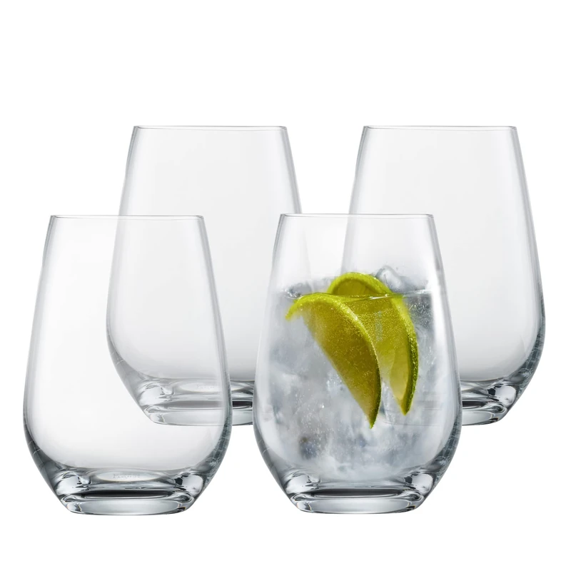 Schott Zwiesel Gin Tonic Glasses Bar Special (Set of 4), Bulbous Long Drink Glasses for Gin and Tonic, Dishwasher-Safe Tritan Crystal Glasses, Made in Germany (Art. no. 130003)