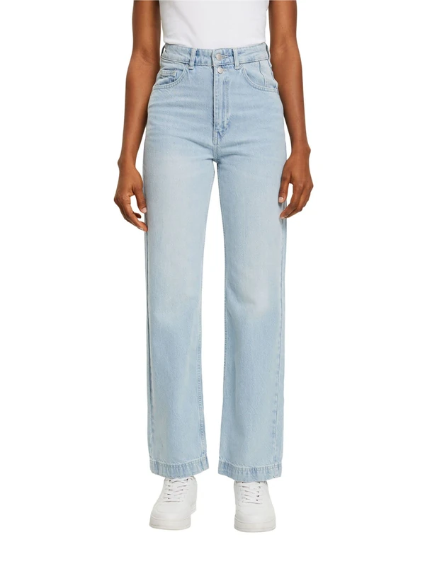 ESPRIT Women's Jeans, 904/Blue Bleached, 30W x 32L