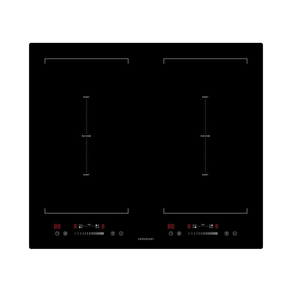 Cookology CIF600 60cm Induction Hob with Flexi Zone Function – Black