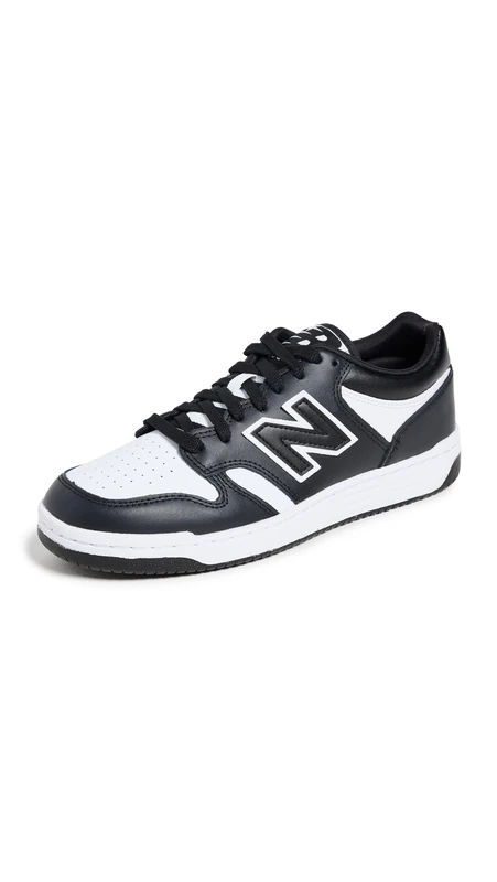 New Balance Men's 480 Shoes, White/Black, 9.5/M