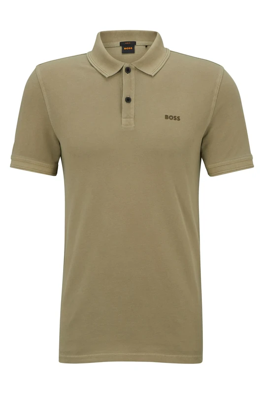 BOSS Mens Prime Cotton-piqué Polo Shirt in a Slim fit