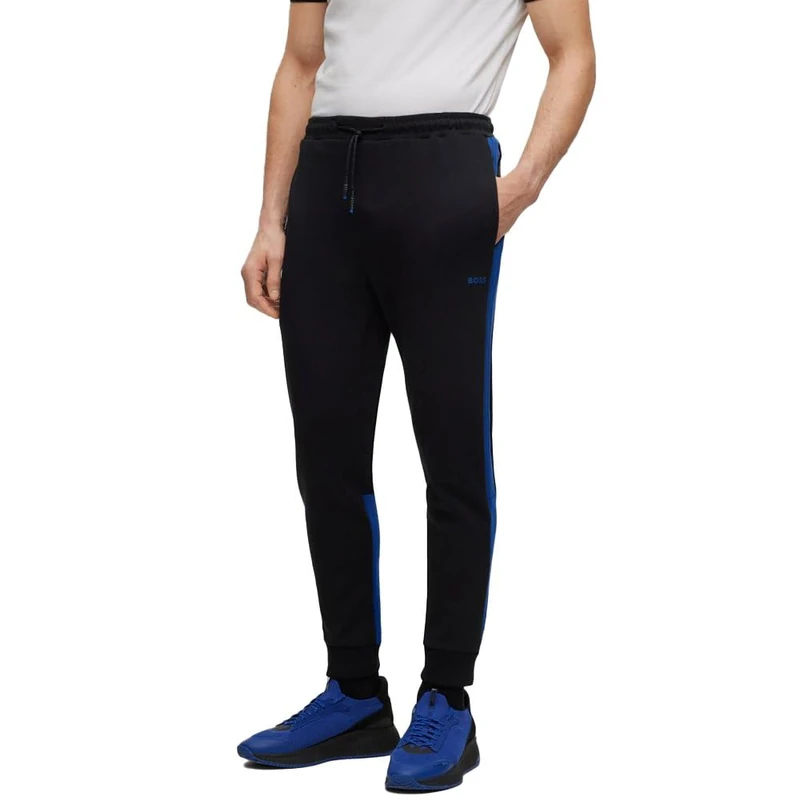 BOSS Men's Jersey Trousers, Black, XXL