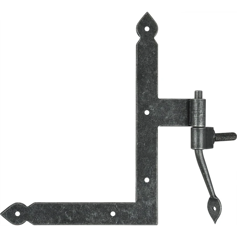 HALCÖ 0127.057.00.0.01.L+R Fulp1 Window Angle Hinge Height 190 mm Galvanised Steel Black Passivated, Silver