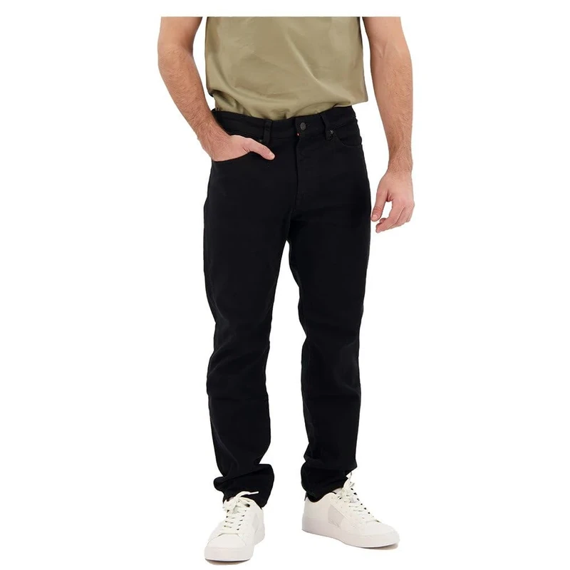 BOSS Mens Re.Maine BC-C Maine Stay-Black Regular-fit Jeans in Comfort-Stretch Denim