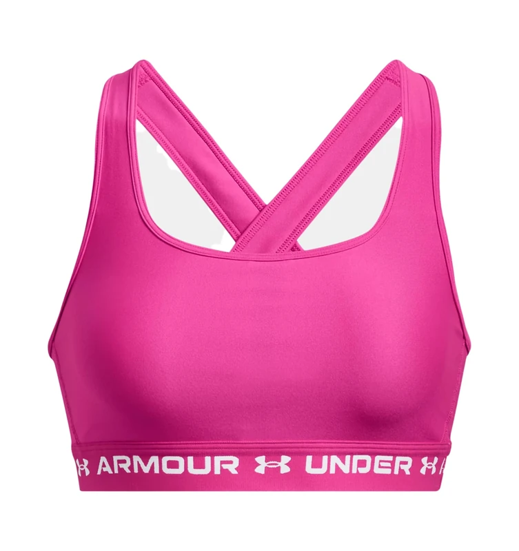 Under Armour UA Crossback Mid Bra, Pink, XL (1361034)