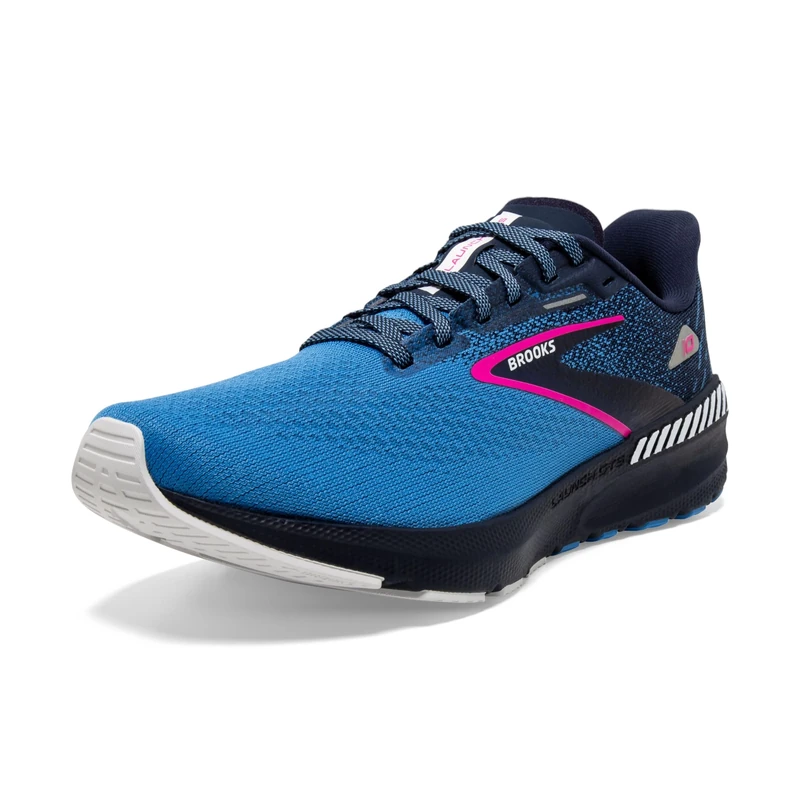 BROOKS 1203991B441 Launch GTS 10 Sneaker Female Peacoat/Marina Blue/Pink Glo UK 4