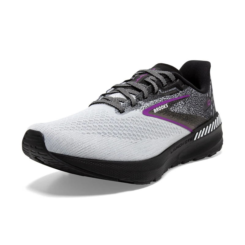 Brooks 1203991D085 Launch GTS 10 Women Black/White/Violet UK 3 - Image 1