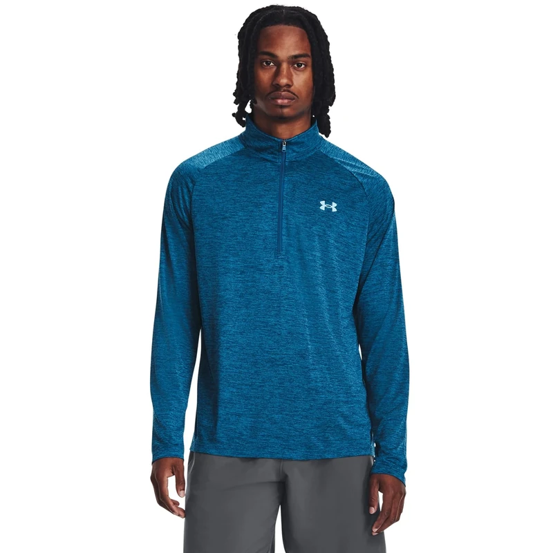 Under Armour Men's UA Tech ½ Zip Long Sleeve Blue