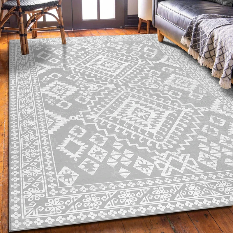 Green Decore Vernal Yonker Machine washable, Non Shedding, Non Slip Area Rug for Living Room, Bedroom, Dining Room, Hallway, Entryway and Kitchen - Grey, 120 cm x 180 cm