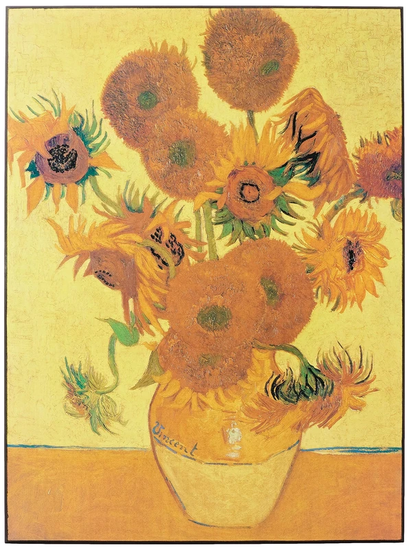 Artopweb ZA22030 VAN GOGH Sunflowers Decorative Panel, Wood MDF, Multicolour, 53x71 Cm