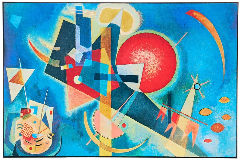 Artopweb ZA21458 KANDINSKY Im Blau Decorative Panel, Wood MDF, Multicolour, 75x50 Cm - Image 1