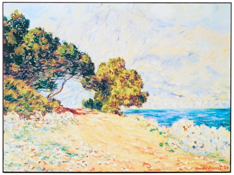 Artopweb ZA22019 MONET Cap Martin Decorative Panel, Wood MDF, Multicolour, 71x53 Cm - Image 1