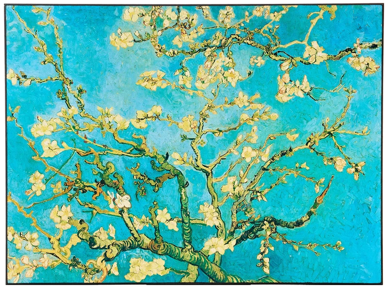 Artopweb ZA21595 VAN GOGH Mandorli In Fiore A San Remy Decorative Panel, Wood MDF, Multicolour, 71x53 Cm - Image 1