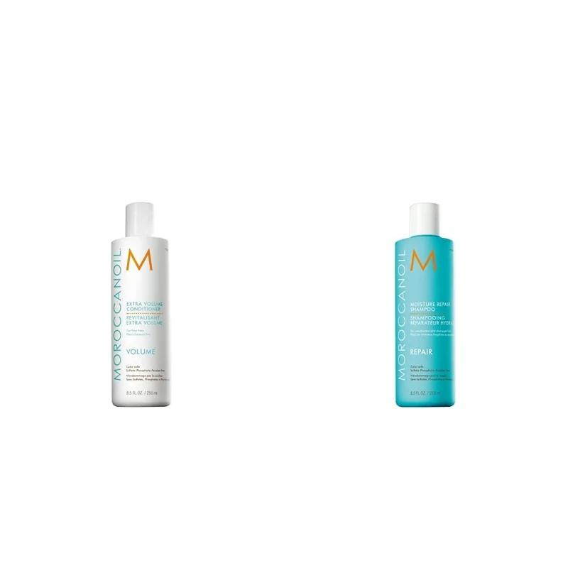 Moroccanoil Extra Volume Conditioner, 250ml & Moisture Repair Shampoo, 250ml