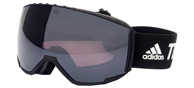 adidas Unisex Sunglasses, Matte Black/Smoky Mirror, One Size